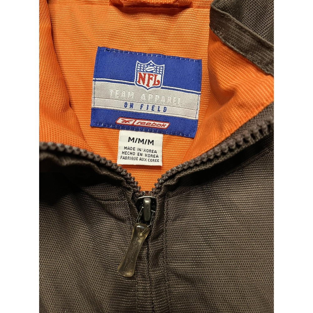 Reebok NFL Team Apparel On Field Cleveland Browns Jacket Men's Medium Brown - Picture 3 of 10